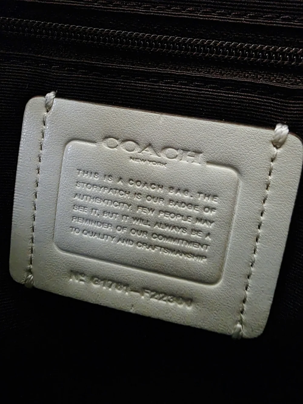 COACH Sierra Satchel + Accordian Zip Wallet w/ Stardust Studs In Chalk - Picture 13 of 16